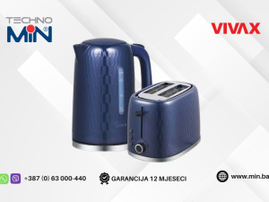 Vivax Vintage Set WH-178MB + Vivax Toster TS-950B, Tamno plava