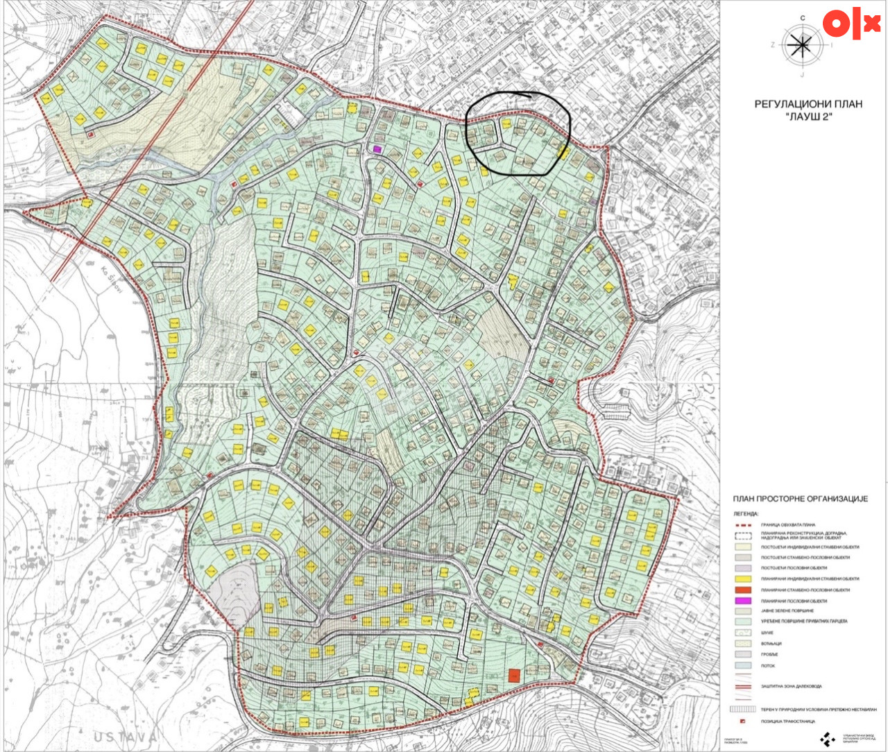 Zemljište Banja Luka - Lauš Kosovska ulica 9