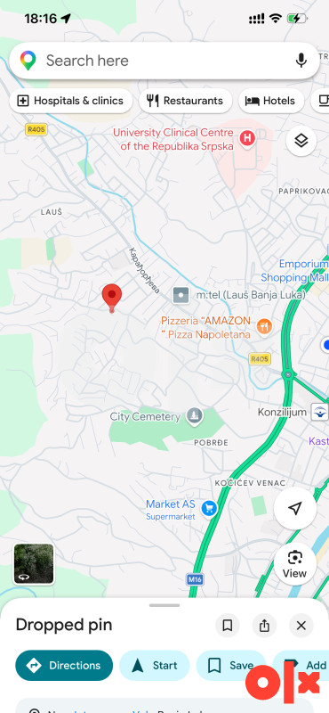 Zemljište Banja Luka - Lauš Kosovska ulica 10