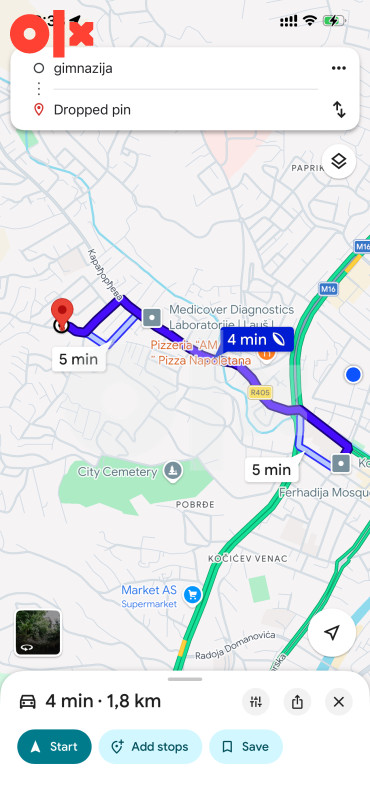 Zemljište Banja Luka - Lauš Kosovska ulica 11