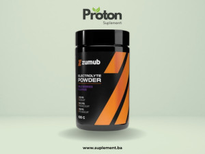 Zumub Electrolyte Powder 100g 20 serviranja Borovnica Elektroliti