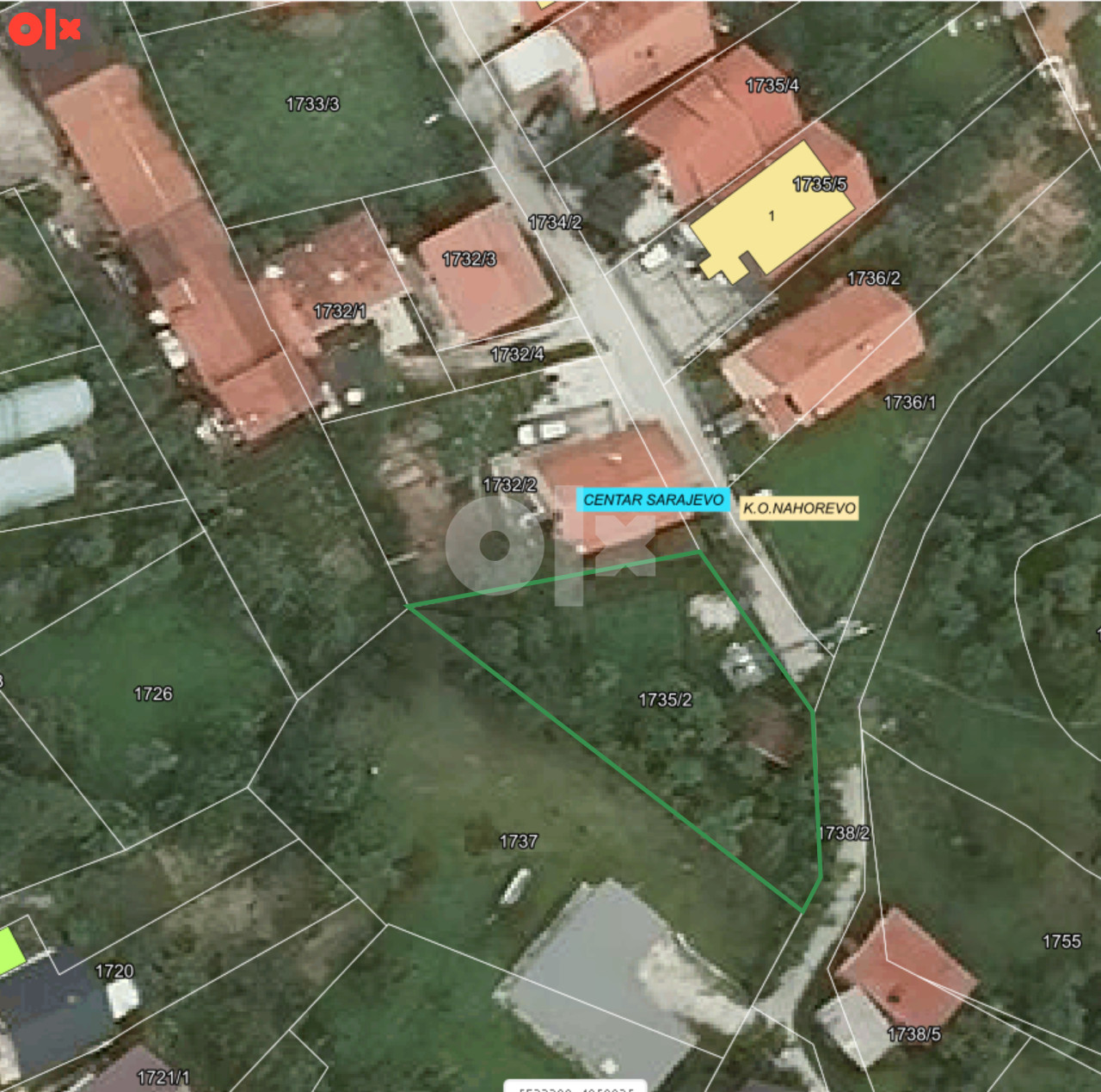 Zemljište Kromolj - Općina Centar Sarajevo - 595m2