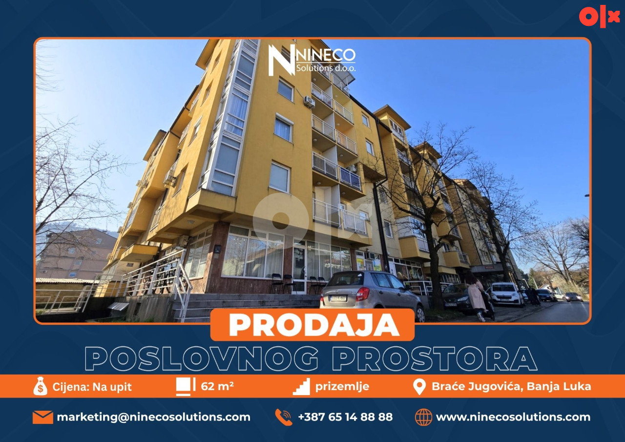 POSLOVNI PROSTOR - MEJDAN - BANJA LUKA - 62 m2