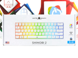 Gaming tipkovnica White Shark Shinobi 2 blue switch bijela DOPER