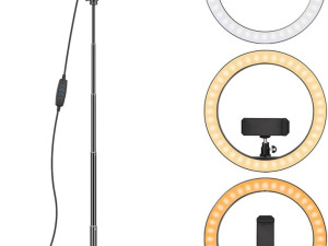 Podesivi LED ring tripod stativ sa nosačem za telefon 110cm