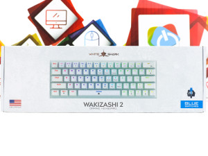 Gaming tipkovnica White Shark Wakizashi 2 blue switch white DOPER