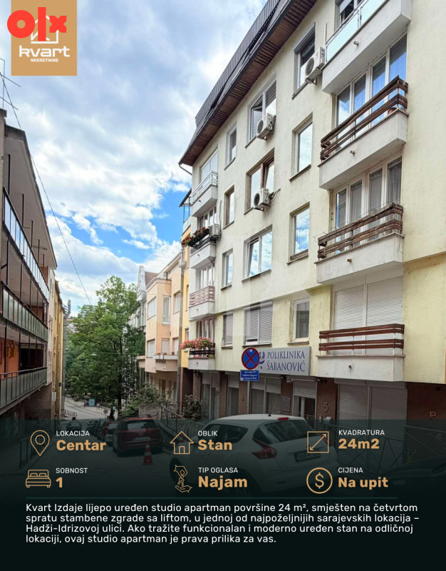 Stan Sarajevo - Centar | Kvart Nekretnine