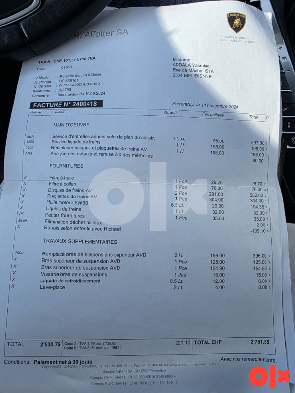 Porsche Macan S 2016 3.0 TDI 190KW 4X4 FACELIFT UVOZ CH