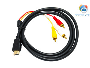 Kabel / prijelaz HDMI na 3 RCA (činč) 1.5m DOPER