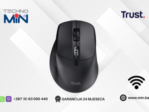Trust Zevo Fast Multi-Wireless Rechargeable Silent 4000 DPI, Crni