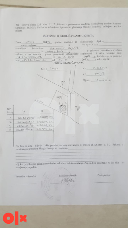 Zemljište Kobilja Glava, Busca, 5 duluma sa glavnim projektom!