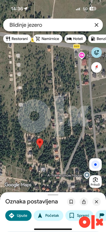 Građevinsko zemljište, Blidinje Risovac 1000 m2 2