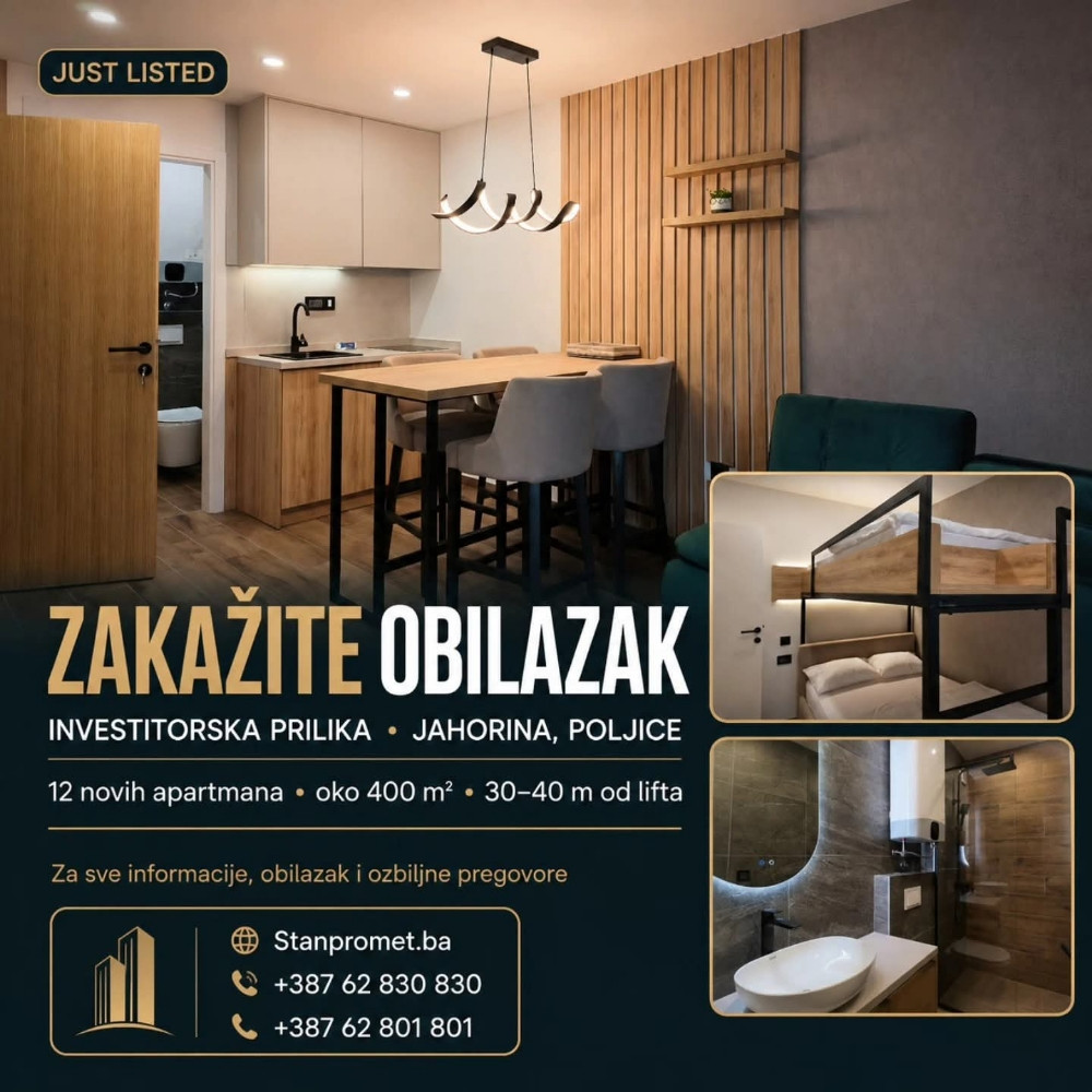 Objekat sa 12 apartmana opremljenih na prodaju Poljice Jahorina 2