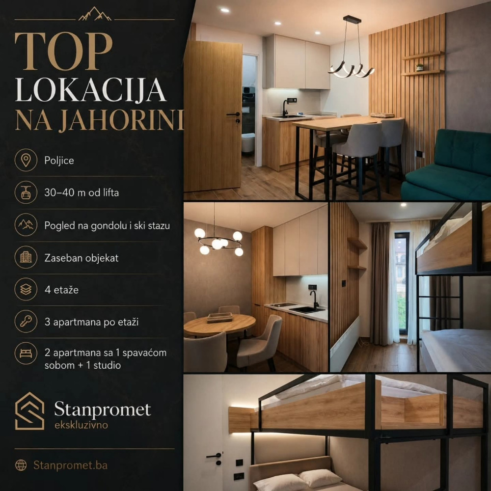 Objekat sa 12 apartmana opremljenih na prodaju Poljice Jahorina