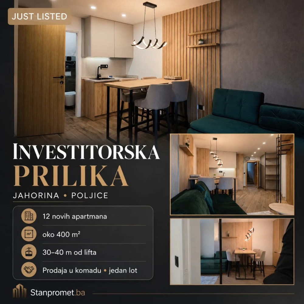 Objekat sa 12 apartmana opremljenih na prodaju Poljice Jahorina 3