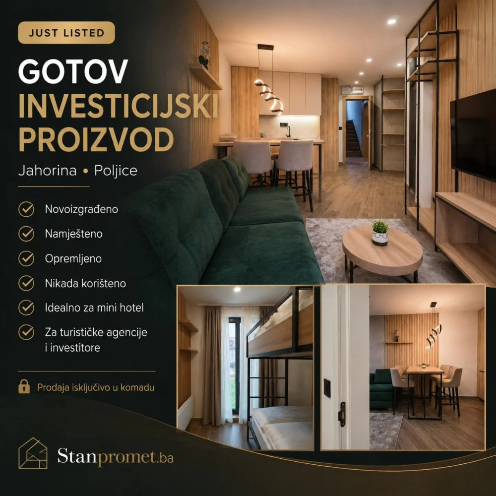 Objekat sa 12 apartmana opremljenih na prodaju Poljice Jahorina 4
