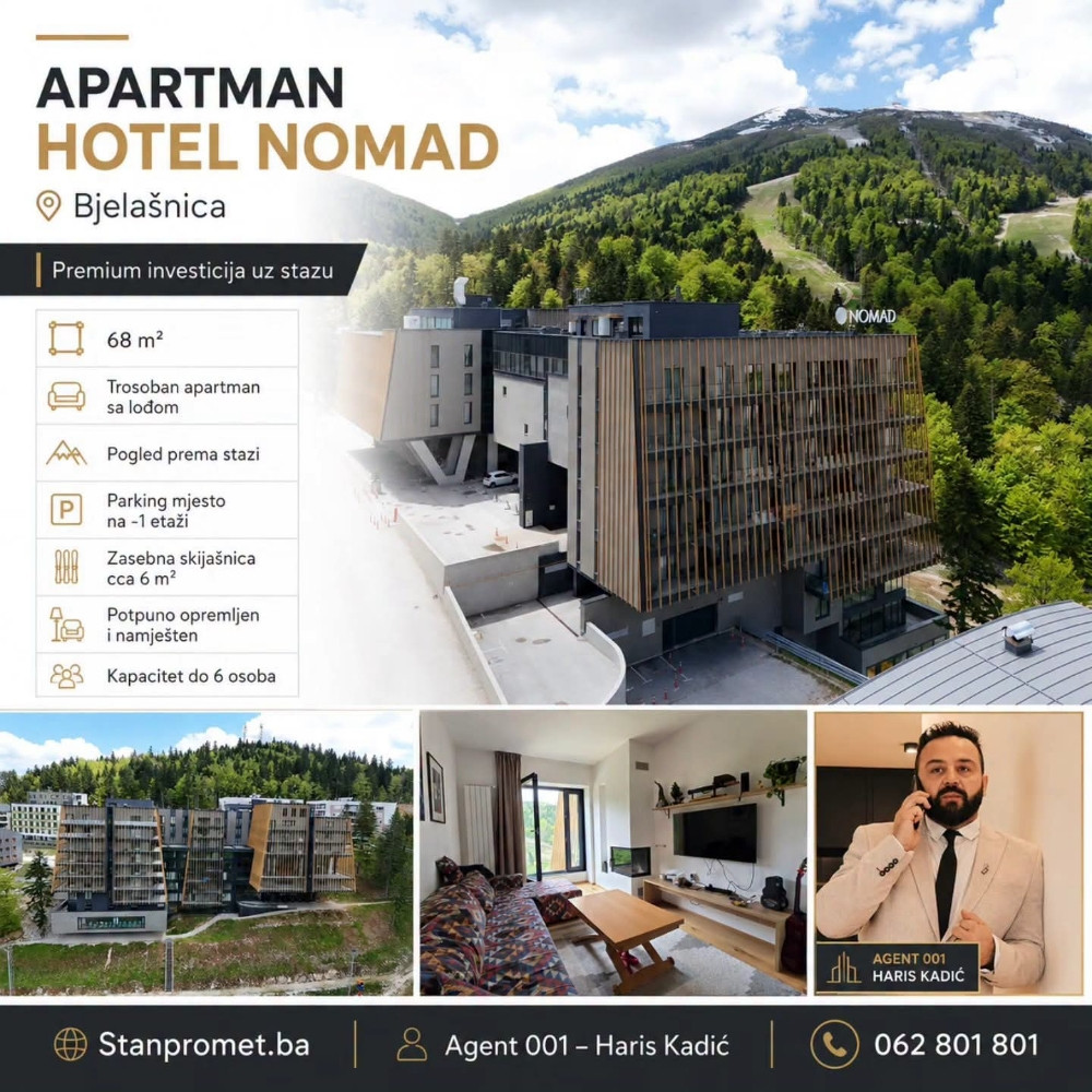 Prodaja apartman Bjelasnica Nomad trosoban