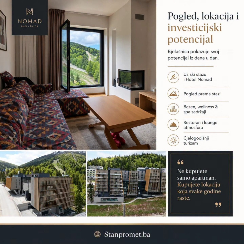 Prodaja apartman Bjelasnica Nomad trosoban 4