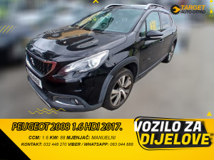 DIJELOVI PEUGEOT 2008 1.6 DIZEL 88KW 2017 MJENJAC MOTOR DV6FC