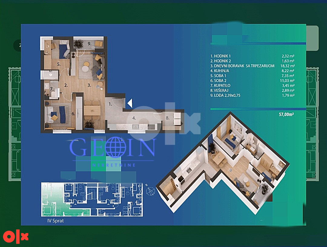 TOP PONUDA 3.0stan-53.34m2-Starčevica NEW Smart Home 3