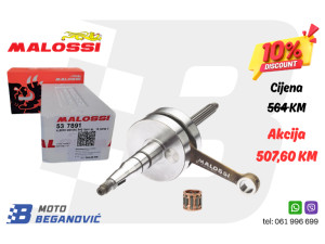MALOSSI radilica ALBERO MOTORE RHQ 10 mm horizont. Minarelli 2T