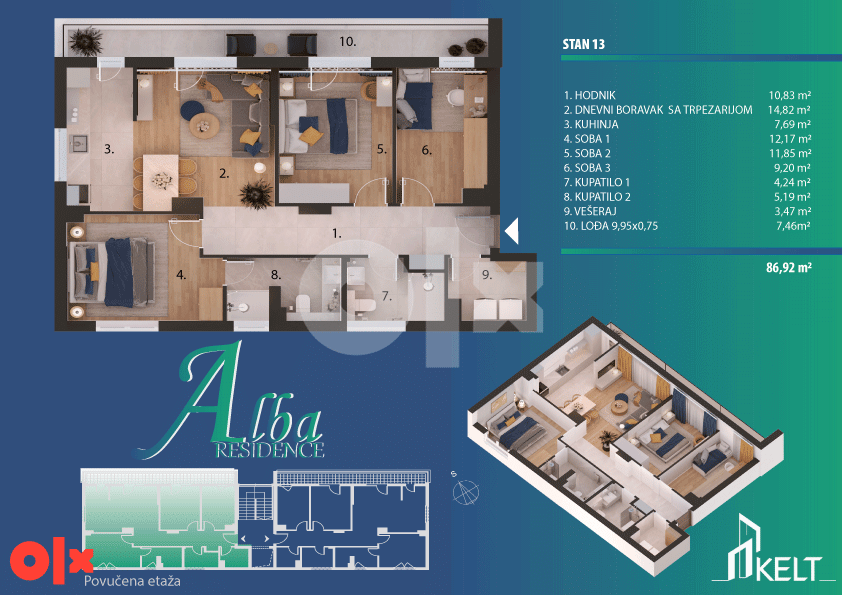 Četvorosoban stan [86.92 m2] Banja Luka 3