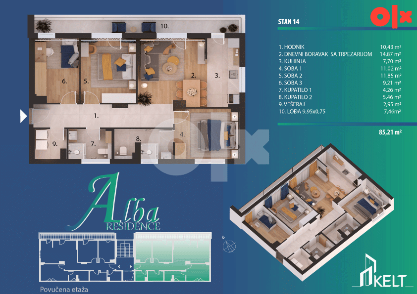 Četvorosoban stan [85.21 m2] Banja Luka 3