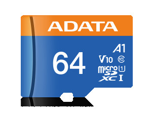 MICRO SD ADATA 64GB Premier UHS-I Class 10, V10 100/25 Mbps