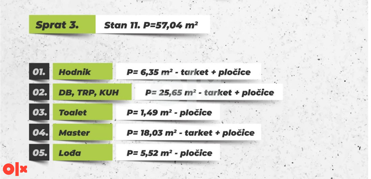 Novogradnja! Stan  Zenica 57,04 m2 23