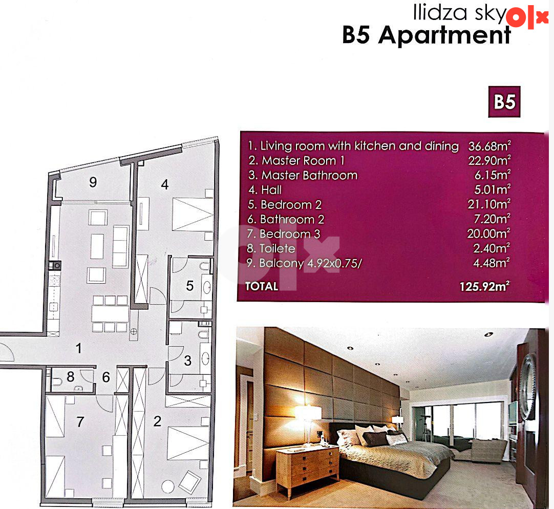 Ilidža Sky Apartman 125m2 2