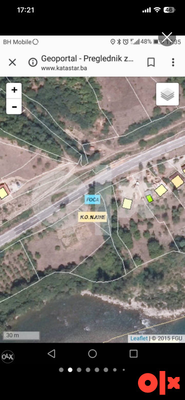 Zemljište uz rijeku Drinu,Gorazde,Ustikolina 2