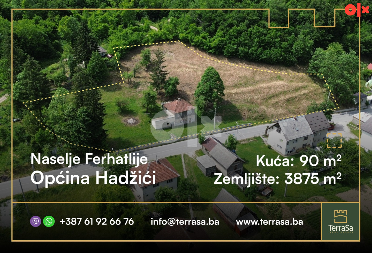 Kuća  90 m2/ Ferhatlije/ Pazarić/ Hadžići