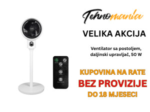Ventilator sa postoljem, daljinski upravljač, 50 W