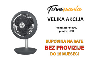Ventilator stolni, punjivi, USB