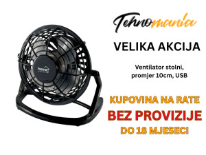 Ventilator stolni, promjer 10cm, USB