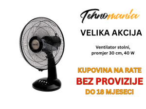 Ventilator stolni, promjer 30 cm, 40 W