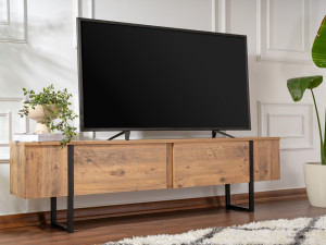 TV stalak Serenity - atlantski bor, crni