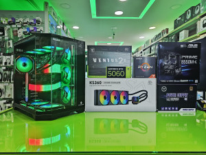 Gaming PC MAX Ryzen 7 5700X /16GB/RTX 5060 8GB/SSD 1TB + HDD 1TB