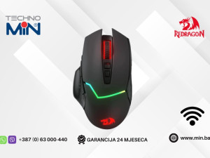 Redragon M690 Pro Mirage Bežični Gaming Miš Pixart 8000 DPI, Crni