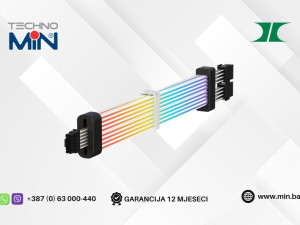 Inter-Tech RYZE ARGB 2x6+2Pin to 12VHPWR produžni REC2-16PB Black