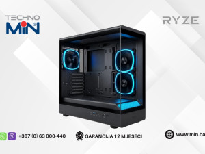RYZE HEROIC HC500 3F Black Dual Chamber RHC5003FB 3x ARGB ATX