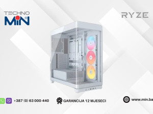 RYZE HEROIC HC500 3F White Dual Chamber RHC5003FW, 3x ARGB, ATX