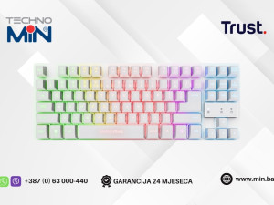 Trust GXT 831W Thado TKL Wireless RGB Gaming 26083, White