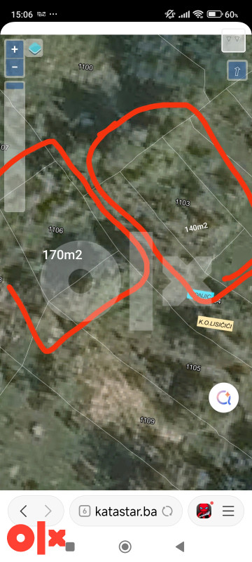 Zemljište Konjic 170m2