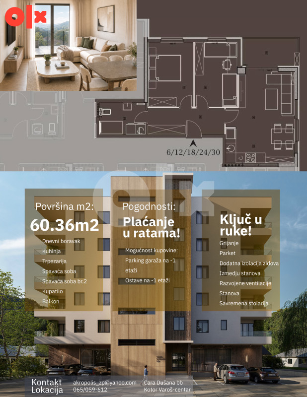 Stan Kotor Varoš 60.36m2