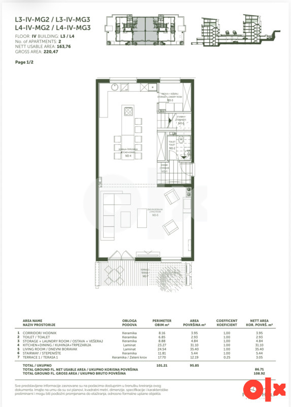 NOVOGRADNJA Penthouse 164 kvadrata POLJINE HILLS 23