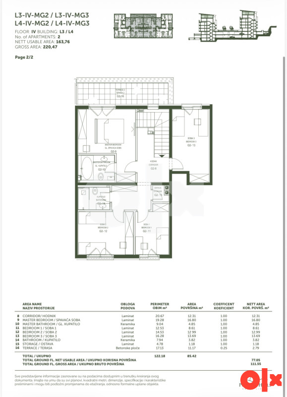NOVOGRADNJA Penthouse 164 kvadrata POLJINE HILLS 24