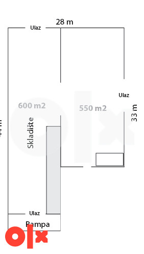 Skladišta i hale Visoko 1150m2 6