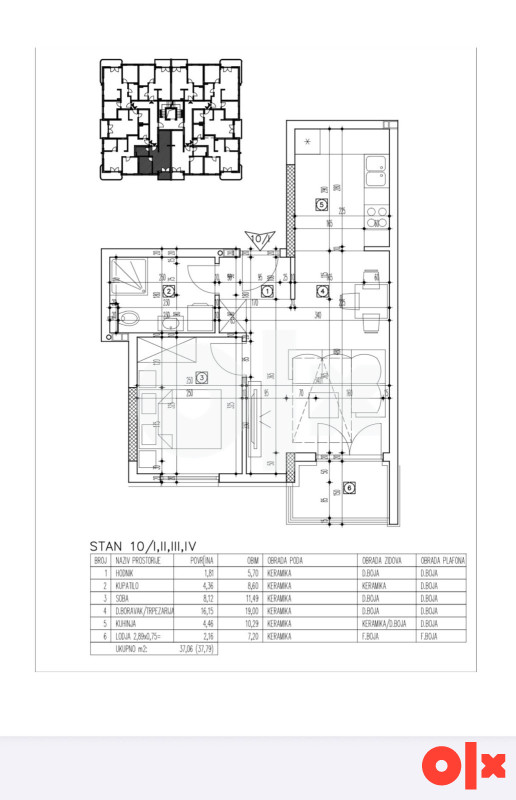 Stan u izgradnji-37,06 m2 4