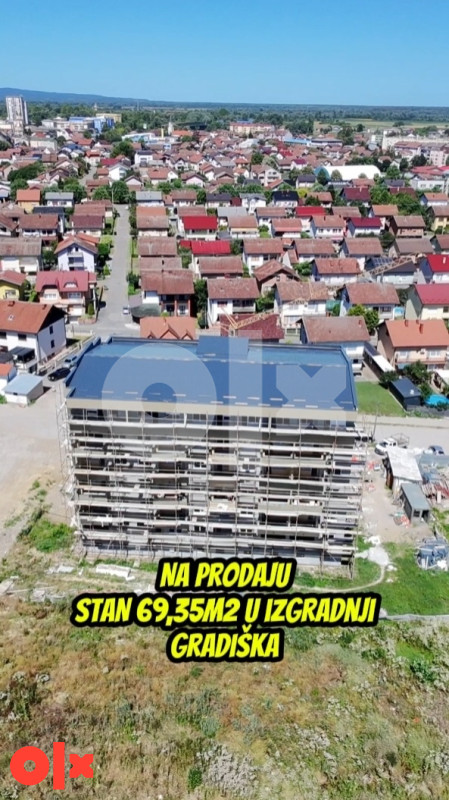 Stan u izgradnji- 69,35 m2